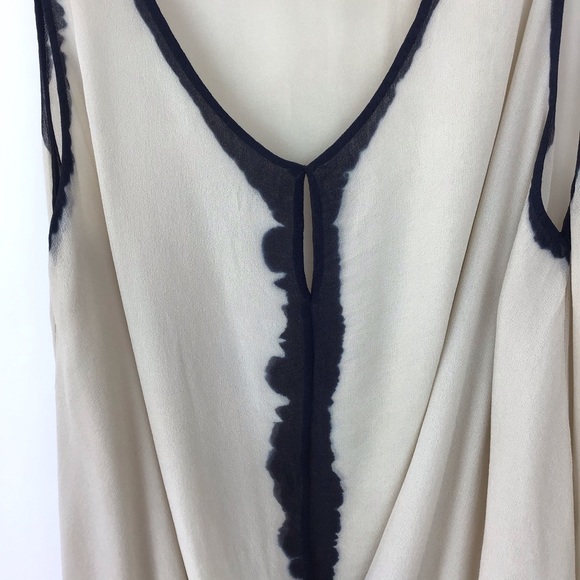 VIVIANA UCHITEL Dyed Silk V-Neck wrap Blouse S-M - Picture 6 of 7